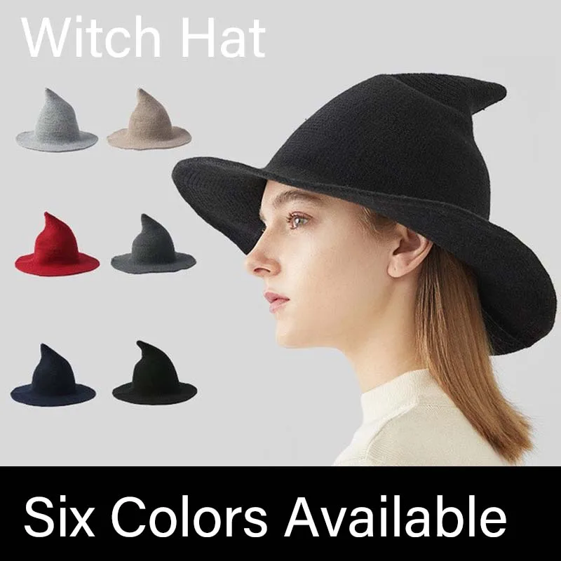 Autumn and Winter girl, witch hat, pointed hat, witch hat, magic hat, wool, warm and comfortable
Autumn and Winter girl, witch hat, pointed hat, witch hat, magic hat, wool, warm and comfortable