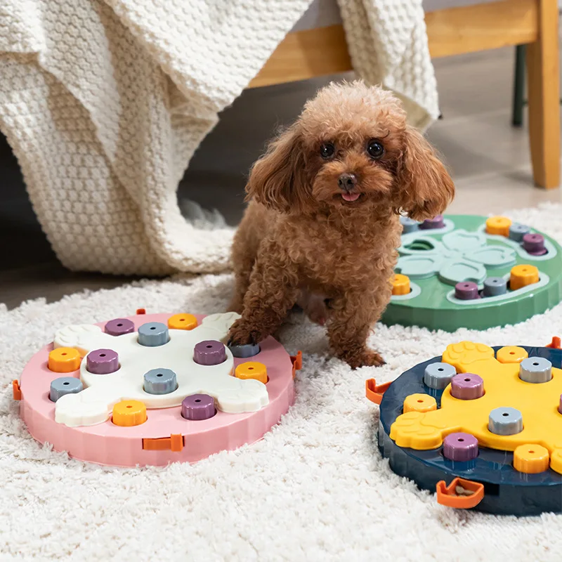 

Обучающие игрушки для домашних животных, тарелка для медленного питания, чаша против удушения, интерактивные игрушки для собак с утечкой