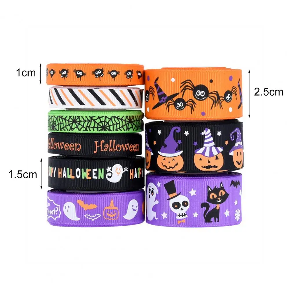 Fadeless Beautiful Special Halloween Printed Grosgrain Ribbons DIY Polyester Scooky Spider Packing Ribbon for Gifts 
Fadeless Beautiful Special Halloween Printed Grosgrain Ribbons DIY Polyester Scooky Spider Packing Ribbon for Gifts