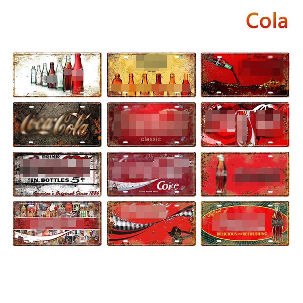 Металлические плакаты Cola железная живопись винтажный домашний декор для бара