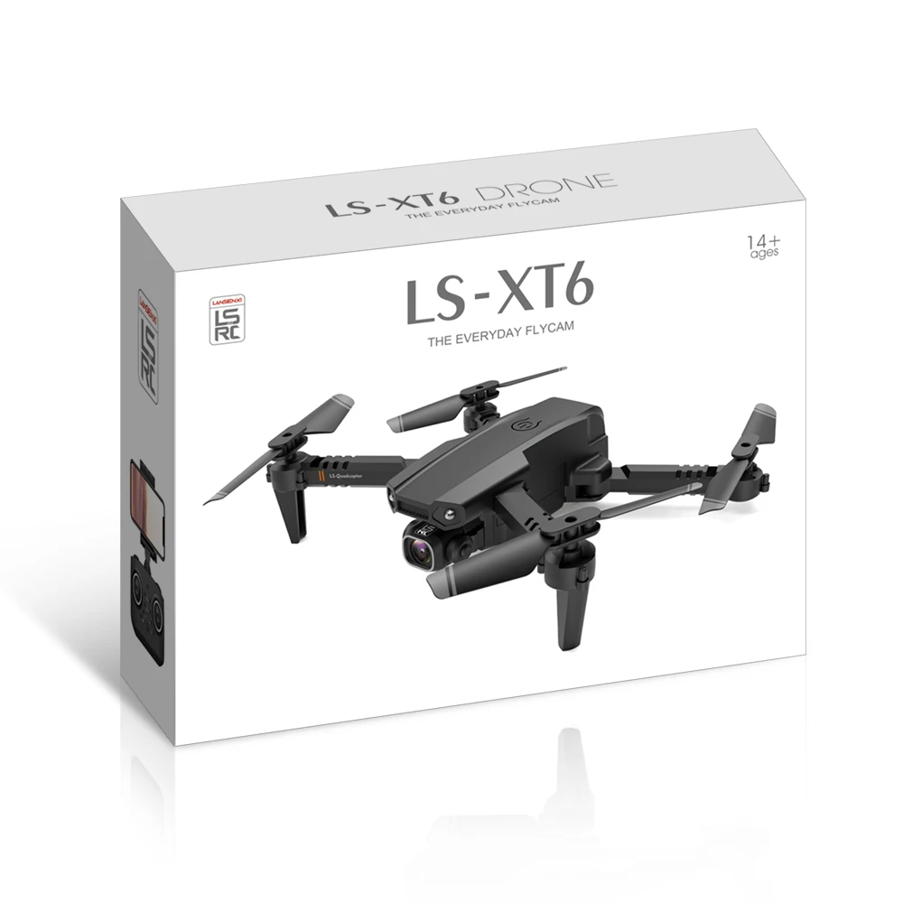 Foldable Quadcopte Dron Mini WIFI Remote Control Drone LSRC-XT6 Dual Lens FPV 4K HD 1080P Four Axis Remote Control Aircraft Toy
Foldable Quadcopte Dron Mini WIFI Remote Control Drone LSRC-XT6 Dual Lens FPV 4K HD 1080P Four Axis Remote Control Aircraft Toy