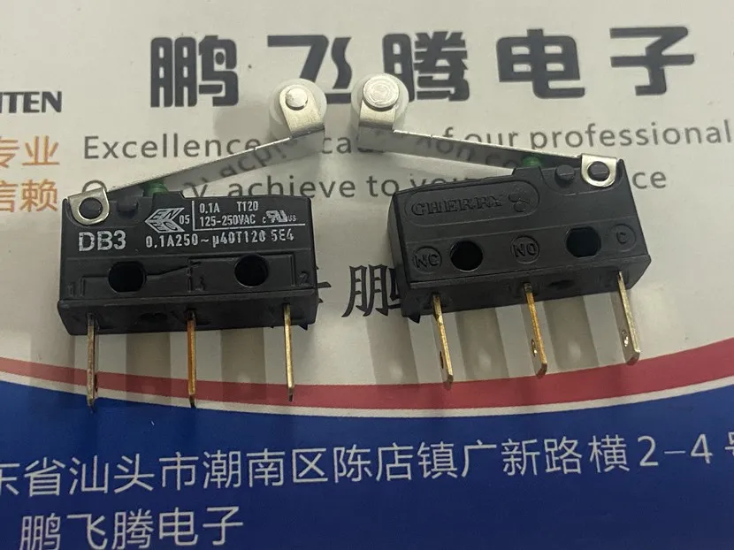 1PCS German CHERRY DB3 DB3C-B1RC micro switch 3 foot stroke limit with roller long foot 0.1A welding wire foot
1PCS German CHERRY DB3 DB3C-B1RC micro switch 3 foot stroke limit with roller long foot 0.1A welding wire foot