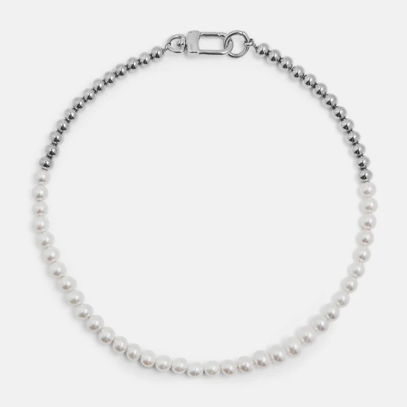 New Stitching Asymmetrical Pearl Lock Necklaces for Women Men Personalized Fashion Copper Bead Necklace Chocker Jewlery Charms
New Stitching Asymmetrical Pearl Lock Necklaces for Women Men Personalized Fashion Copper Bead Necklace Chocker Jewlery Charms
