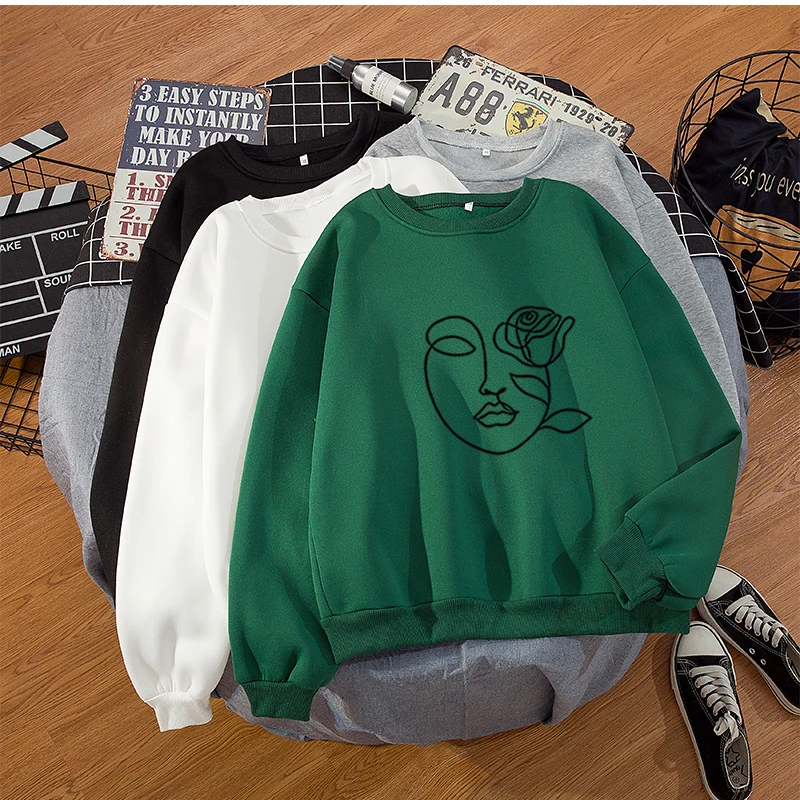 2020 Kpop Fashion Line Art Crewneck Sweatshirt Women Aesthetic 90s Jumper Tumblr Oversized Pullover Hoodie Vintage Streetwear
2020 Kpop Fashion Line Art Crewneck Sweatshirt Women Aesthetic 90s Jumper Tumblr Oversized Pullover Hoodie Vintage Streetwear