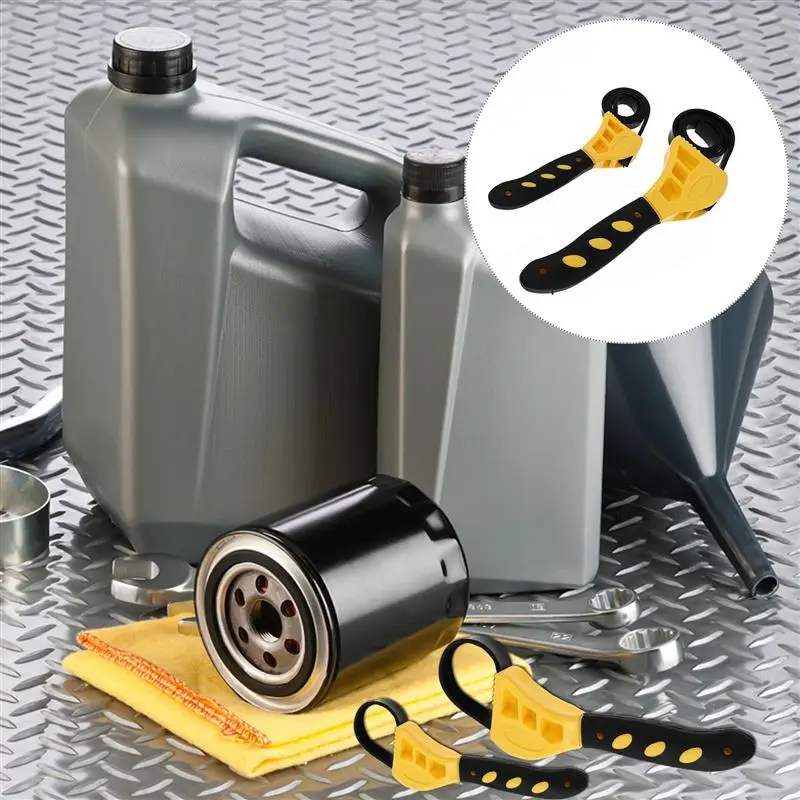 2pcs Ergonomic Portable Practical Strap Wrenches Jar Openers Oil Filter Wrenches
2pcs Ergonomic Portable Practical Strap Wrenches Jar Openers Oil Filter Wrenches