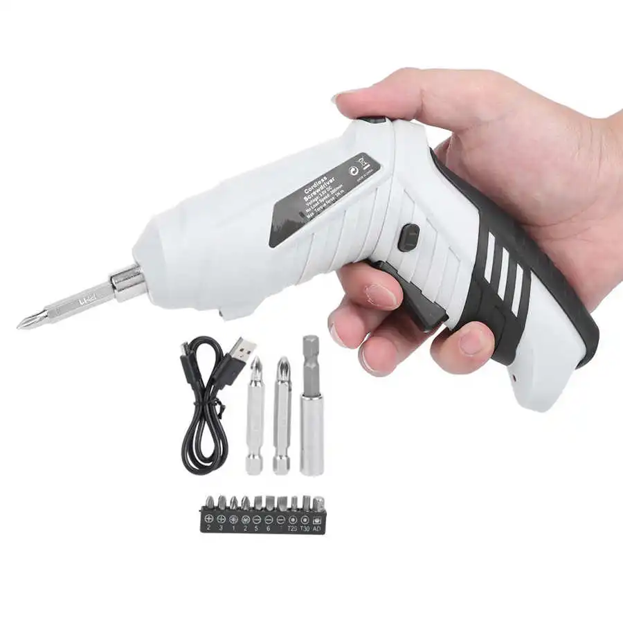 Electric Screwdriver Cordless Drill with LED Rechargeable Lithium Battery Mini Wireless Power Driver Tools
Electric Screwdriver Cordless Drill with LED Rechargeable Lithium Battery Mini Wireless Power Driver Tools