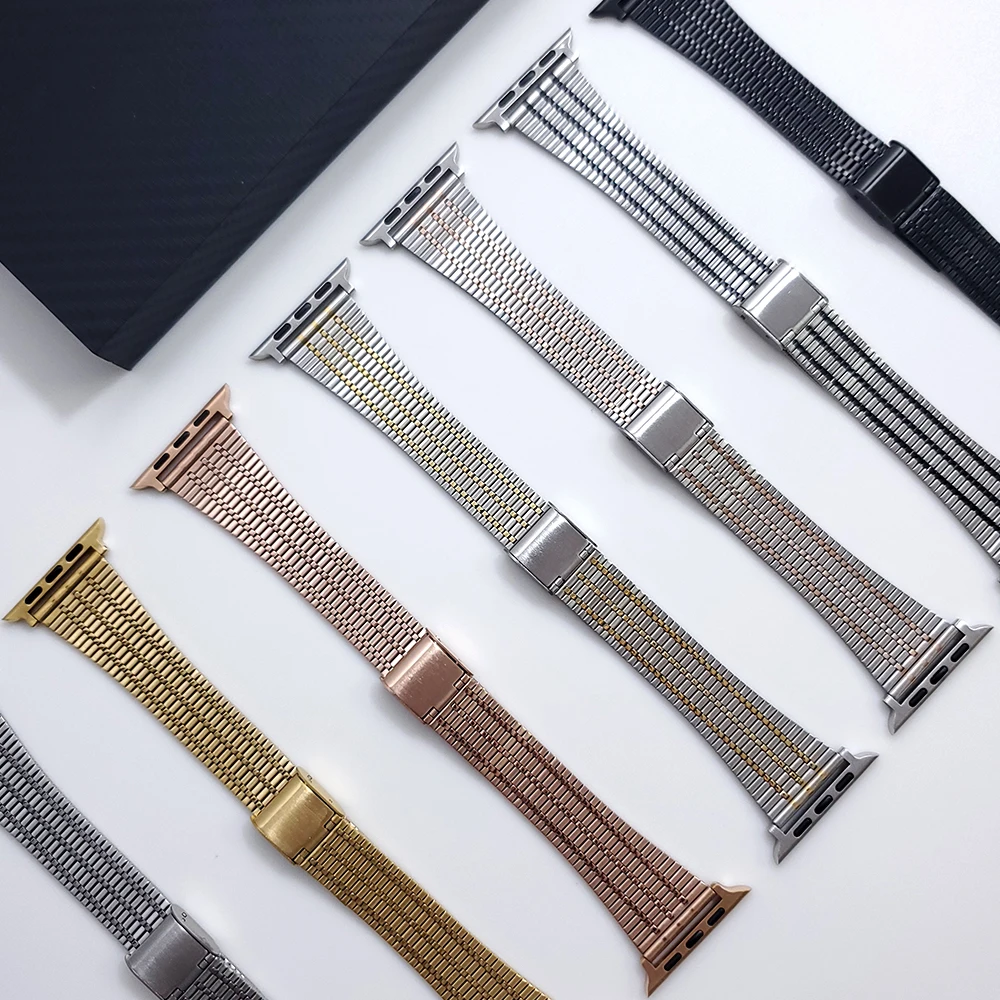 Ремешок из нержавеющей стали для Apple Watch, металлический браслет для iWatch Series 1 2 3 4 5 6 SE 44 мм 42 мм 40 мм 38 мм
Ремешок из нержавеющей стали для Apple Watch, металлический браслет для iWatch Series 1 2 3 4 5 6 SE 44 мм 42 мм 40 мм 38 мм