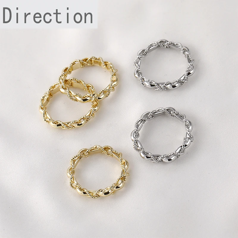 Color-preserving 14k gold wavy twist circle ring pendant diy handmade earrings necklace pendant material accessories
Color-preserving 14k gold wavy twist circle ring pendant diy handmade earrings necklace pendant material accessories