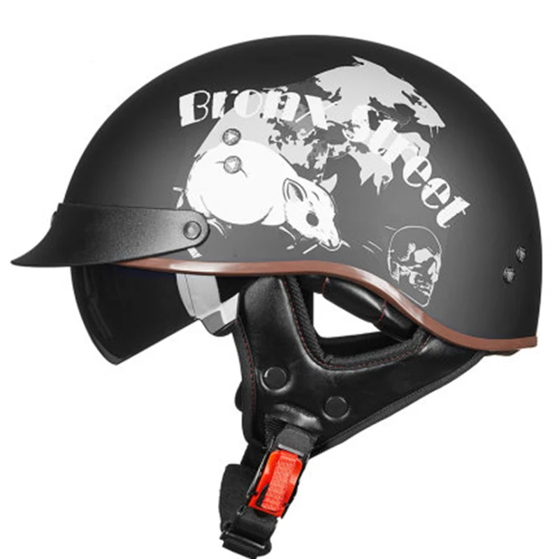 

Motorcycle Helmet Retro Casque Scooter Homme Moto Vintage Chopper Scooter Motorbike Mujer MTB Helmet Cafe Racer Casco Integrale