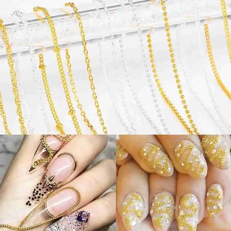 Hot Fashion 3D Gold Silver Nail Metal 9 Styles Steel Punk Decorative Nail Gel Style DIY Tool Art Decorations Chain Ball UV Y9V9
Hot Fashion 3D Gold Silver Nail Metal 9 Styles Steel Punk Decorative Nail Gel Style DIY Tool Art Decorations Chain Ball UV Y9V9