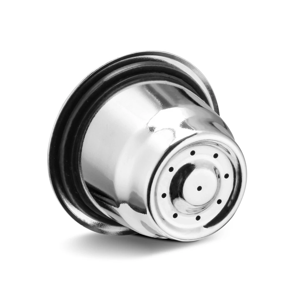 Refillable Filters Baskets Pod Reusable Coffee Capsule Filter Cup for Nespresso Capsules Compatible with Crema Maker 
Refillable Filters Baskets Pod Reusable Coffee Capsule Filter Cup for Nespresso Capsules Compatible with Crema Maker