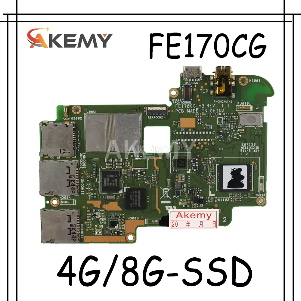 Оригинал для For Asus K017 Memo Pad 7 "планшет материнская плата Fe170cg ME70C логическая плата MB Rev 1,1 полностью протестированная 4G-SSD 8G-SSD
Оригинал для For Asus K017 Memo Pad 7 "планшет материнская плата Fe170cg ME70C логическая плата MB Rev 1,1 полностью протестированная 4G-SSD 8G-SSD