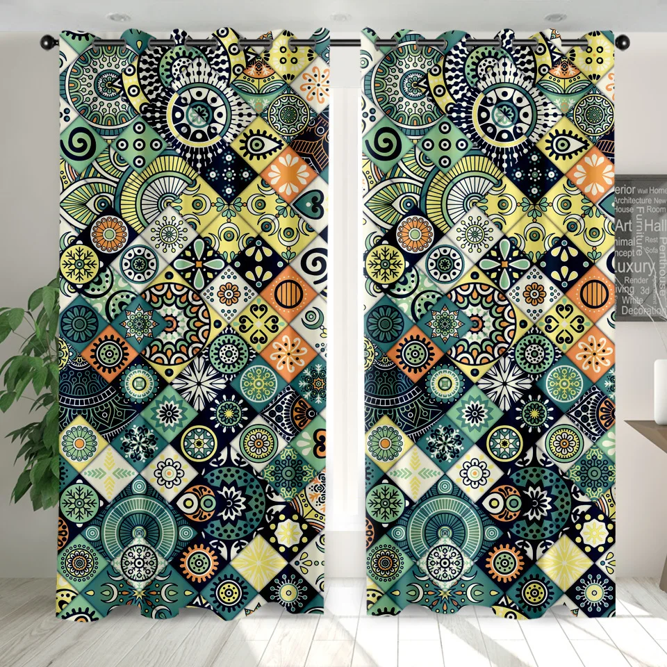 Bohemian Elephant Windows Curtains Darkening for Living Room Bedroom Decorative Kitchen Curtains Dropshipping
Bohemian Elephant Windows Curtains Darkening for Living Room Bedroom Decorative Kitchen Curtains Dropshipping