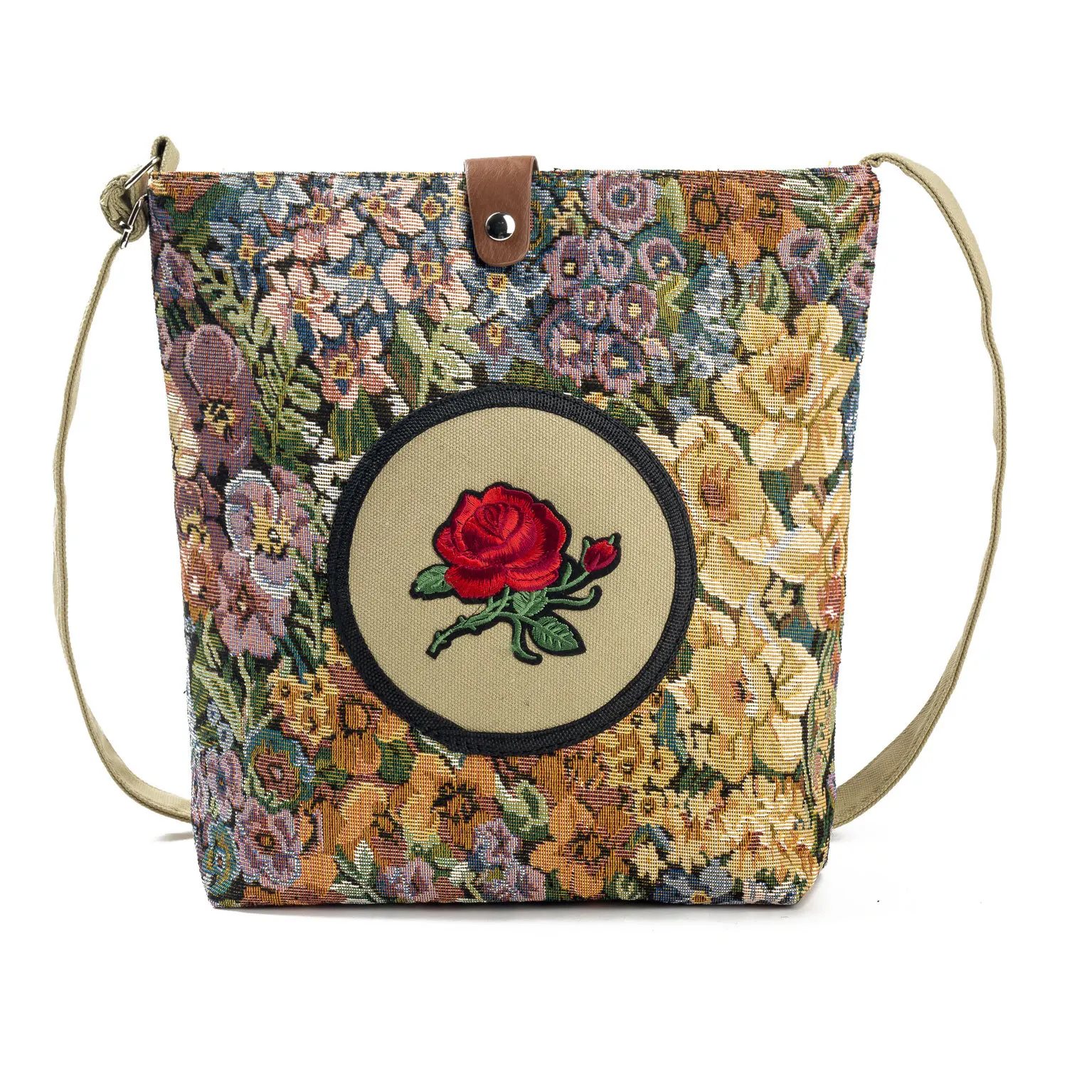 Ladies Shoulder Handbag Rose Embroidery Crossbody Bags Fashion Messenger Bag Small Women Handbags
Ladies Shoulder Handbag Rose Embroidery Crossbody Bags Fashion Messenger Bag Small Women Handbags