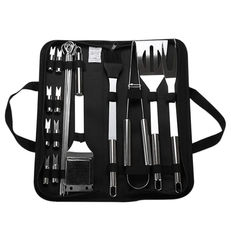 2021 Outdoor Stainless Steel BBQ Tools Set 7/9/16/18/20 Pcs Barbecue Grilling Accessories Utensil for Camping
2021 Outdoor Stainless Steel BBQ Tools Set 7/9/16/18/20 Pcs Barbecue Grilling Accessories Utensil for Camping