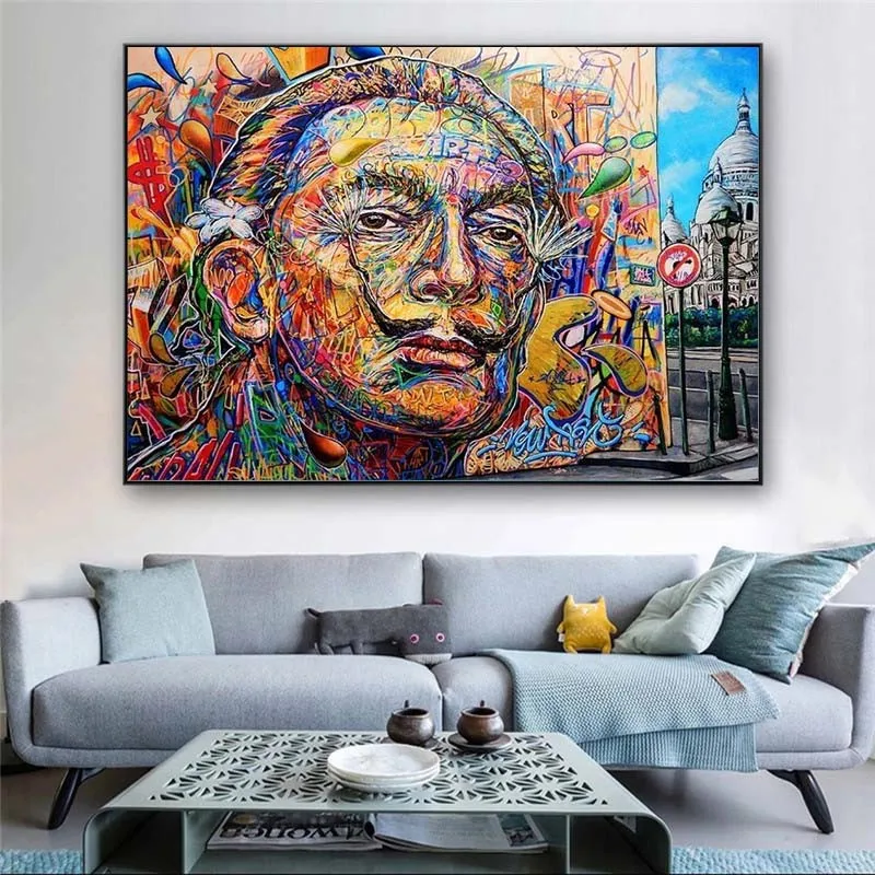 Graffiti Pop Art Portrait Posters Print Hip Hop Rapper Graffiti Art Canvas Painting Abstract Wall Picture Modern Room Home Decor
Graffiti Pop Art Portrait Posters Print Hip Hop Rapper Graffiti Art Canvas Painting Abstract Wall Picture Modern Room Home Decor
