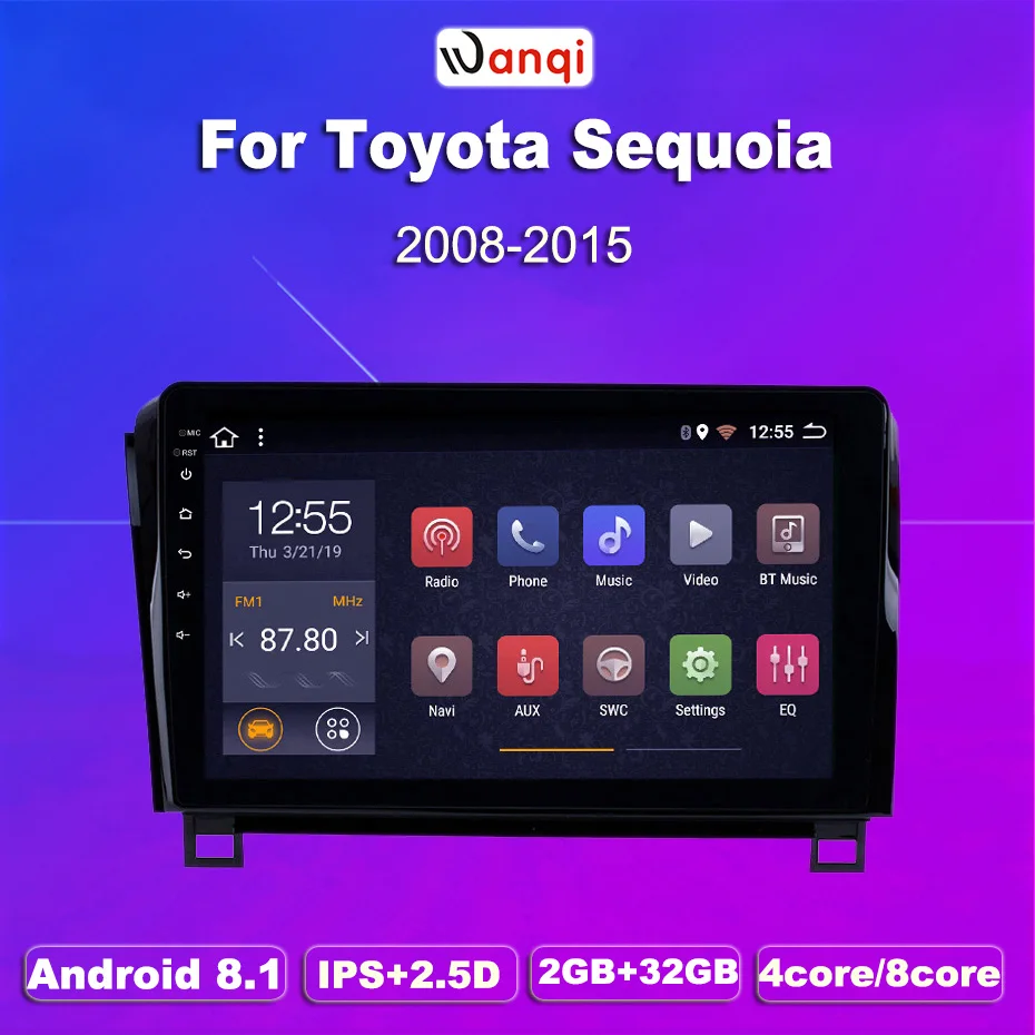 2G ram 32G rom 10 1 дюймовый hd сенсорный экран радио gps навигационная система Android 8 для 2008