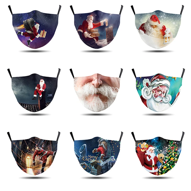 Merry Christmas Adult Face Mask With Filters Outdoor Windproof Dustproof Reusable Washable Protective Xmas Printing Mouth Mask
Merry Christmas Adult Face Mask With Filters Outdoor Windproof Dustproof Reusable Washable Protective Xmas Printing Mouth Mask