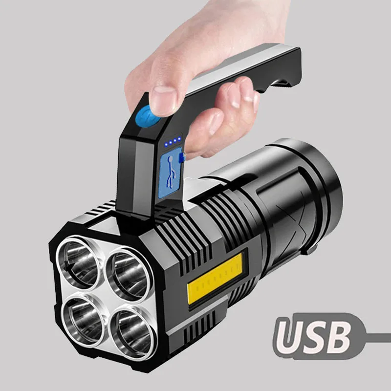 Миниатюрная портативная лампа с зарядкой через USB, мощные светодиодные фонарики с 4 светодиодами, уличный портативный водонепроницаемый Ул... 
Миниатюрная портативная лампа с зарядкой через USB, мощные светодиодные фонарики с 4 светодиодами, уличный портативный водонепроницаемый Ул...