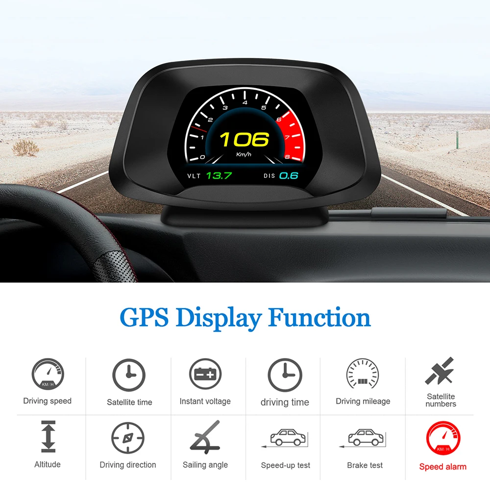 GPS-навигация на лобовом стекле, Автомобильная сигнализация OBD2, цифровой спидометр, датчик воды и масла, Предупреждение о превышении скорост...
GPS-навигация на лобовом стекле, Автомобильная сигнализация OBD2, цифровой спидометр, датчик воды и масла, Предупреждение о превышении скорост...