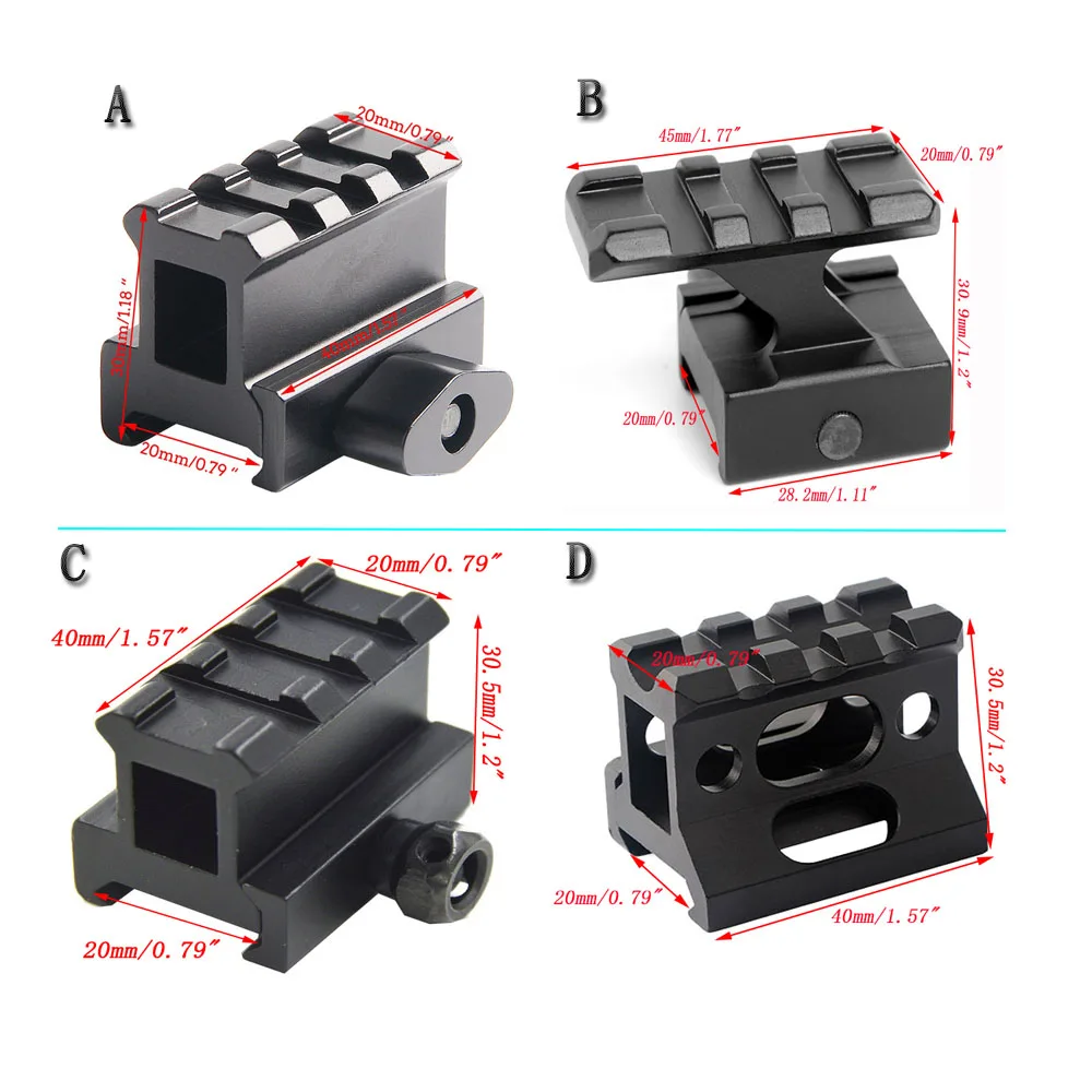 3 Slot Quick Release Riser Mount QD Lockdown Rifle Scope Mount 20mm Picatinny Rail Base Adapter Hunting Airsoft Gun Accessories
3 Slot Quick Release Riser Mount QD Lockdown Rifle Scope Mount 20mm Picatinny Rail Base Adapter Hunting Airsoft Gun Accessories