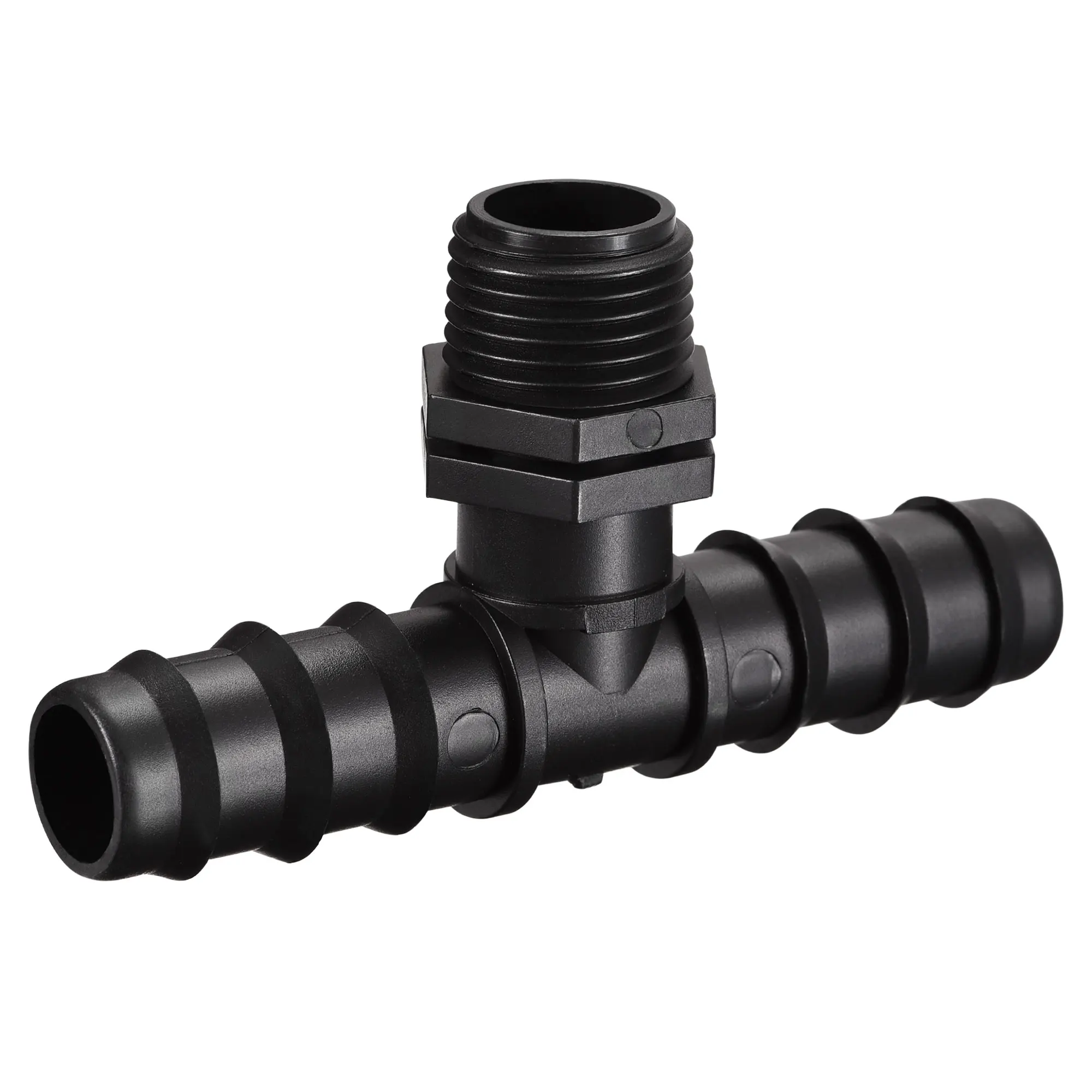 Uxcell 20 Pcs Tee Barb Fittings 20mm Barbed to G1/2 Male Thread Plastic 3 Way Connector
Uxcell 20 Pcs Tee Barb Fittings 20mm Barbed to G1/2 Male Thread Plastic 3 Way Connector