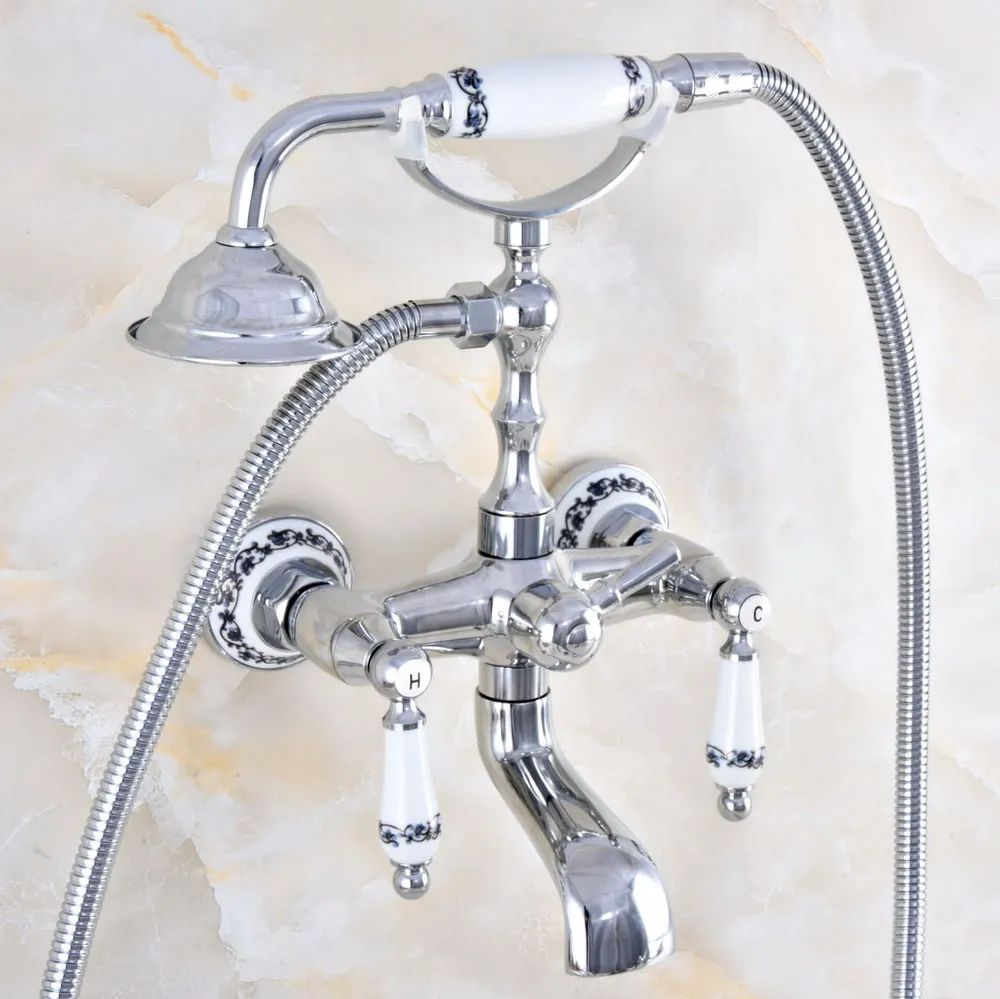 Серебристый, хромированный, латунный настенный смеситель для ванной комнаты, ванны, набор с ручной душевой лейкой 150 см, смеситель Dtf870
Серебристый, хромированный, латунный настенный смеситель для ванной комнаты, ванны, набор с ручной душевой лейкой 150 см, смеситель Dtf870