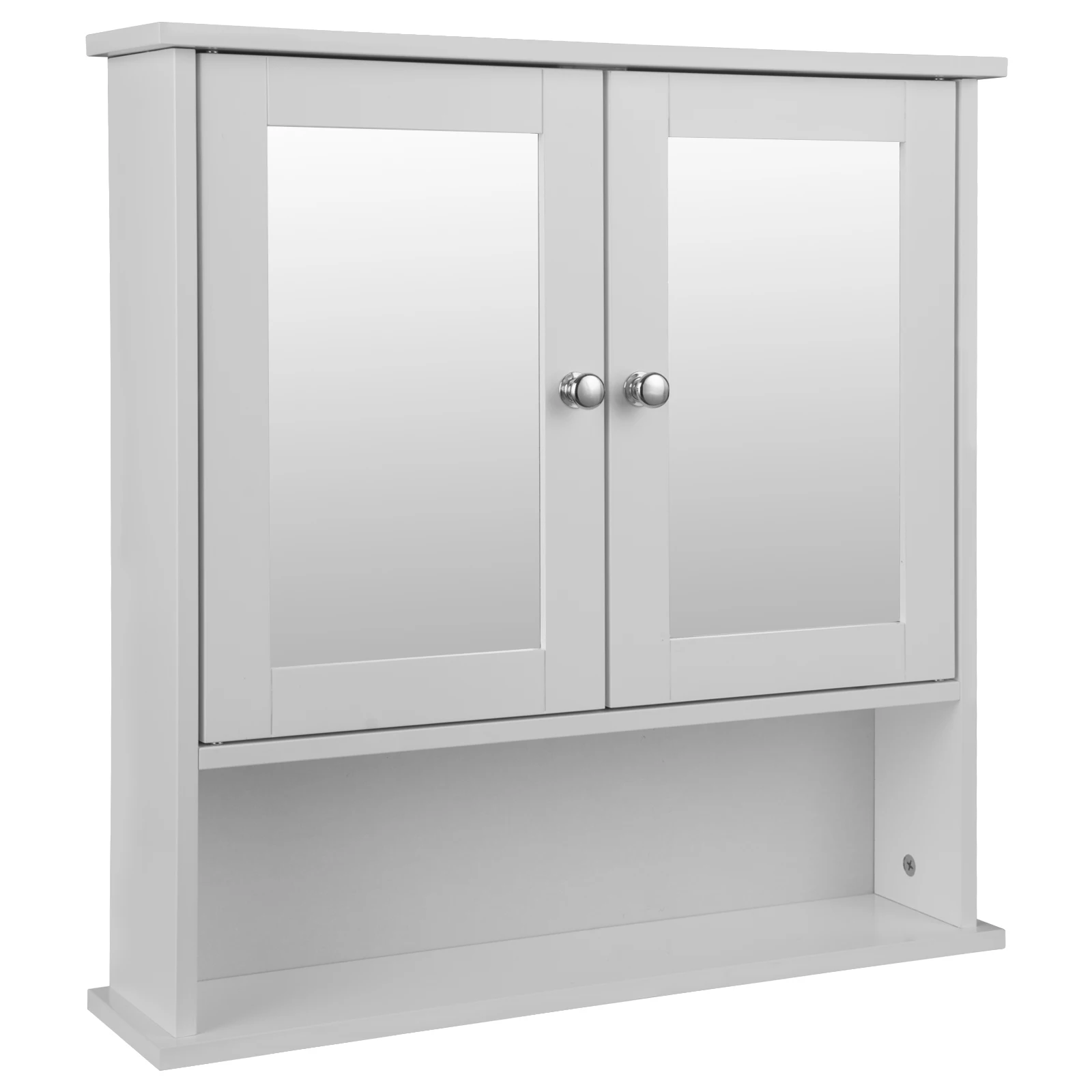 Bathroom Cabinet with Mirror MDF 56x13x58.3cm Wall Mounted Bathroom Cabinet with 3 shelves Toilet Furniture Cabinets Cupboard
Bathroom Cabinet with Mirror MDF 56x13x58.3cm Wall Mounted Bathroom Cabinet with 3 shelves Toilet Furniture Cabinets Cupboard