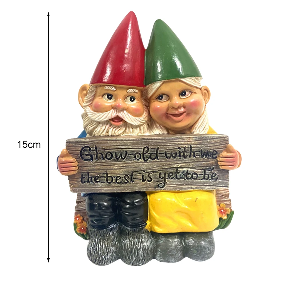 Dwarf Couple Resin Figurines Statue Garden Ornament Lovely Hand-Painted Crafts Outdoor Landscape Miniature Desktop Decoration
Dwarf Couple Resin Figurines Statue Garden Ornament Lovely Hand-Painted Crafts Outdoor Landscape Miniature Desktop Decoration