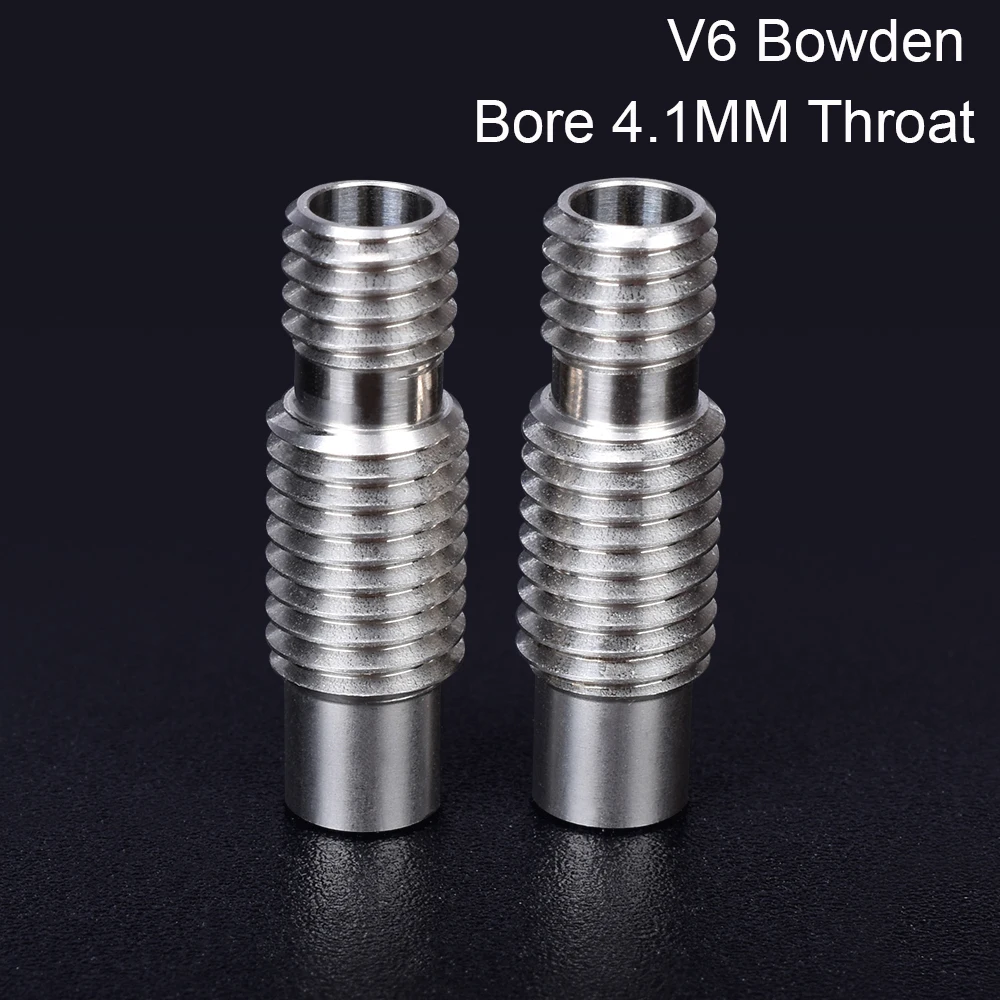 High Quality V6 Throat V6 Heat Break For E3D V6 Hotend Heater Block Bore 4.1MM Bowden Stainless Steel Feeding 3D Printer Parts 
High Quality V6 Throat V6 Heat Break For E3D V6 Hotend Heater Block Bore 4.1MM Bowden Stainless Steel Feeding 3D Printer Parts