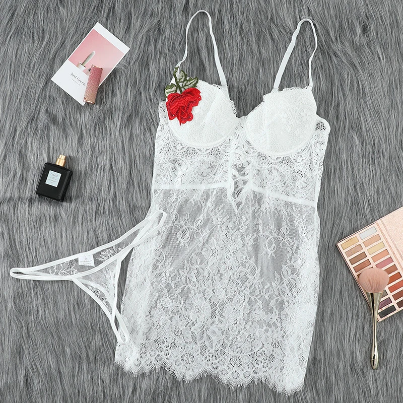 Women's V Neck Perspective Mesh Mini Night Dress Embroidered Sling Female Sleep Dress Stitching Cross Lace-Up Backless Nightwear
Women's V Neck Perspective Mesh Mini Night Dress Embroidered Sling Female Sleep Dress Stitching Cross Lace-Up Backless Nightwear