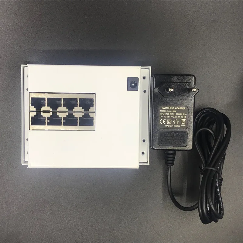 OEM PBC 8 Port Gigabit Ethernet Switch met pin way header 10/100/1000 m hub 8way power Pcb board schroef gat | Электроника