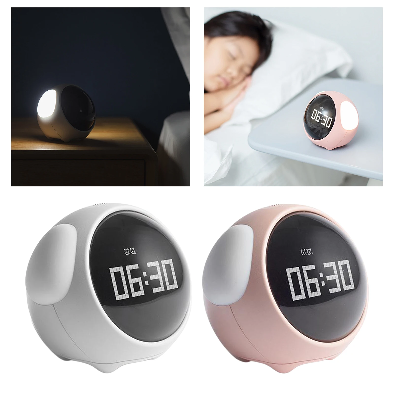 Cute Expression Kids Alarm Clock Multi Function Electronic Digital Led Night Wake Up Light Table Clock
Cute Expression Kids Alarm Clock Multi Function Electronic Digital Led Night Wake Up Light Table Clock