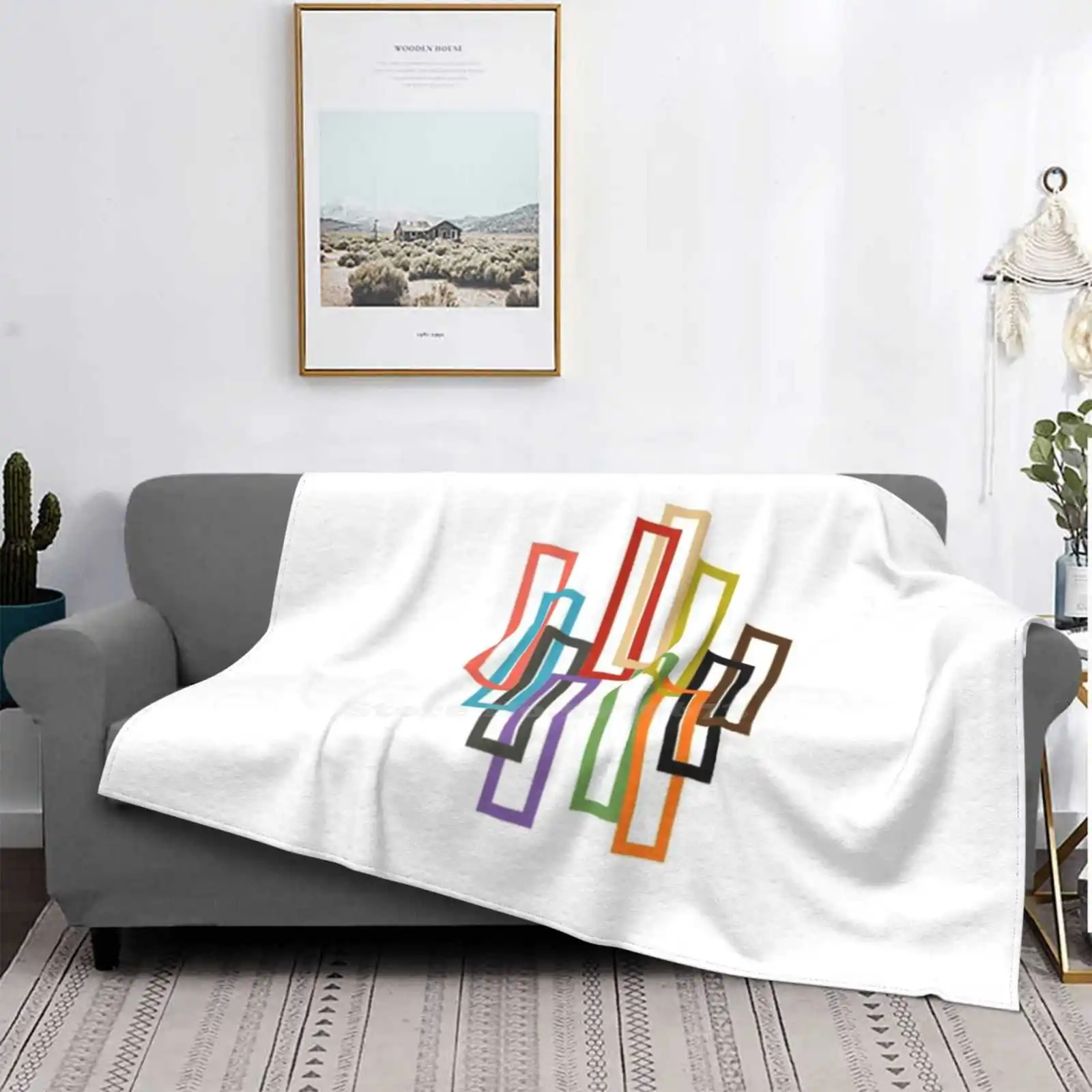 

Современное ворсистеное мягкое одеяло среднего века диван/кровать/Подарки для путешествий с любовью 1950S 1960S 50S 60S абстрактная атомная Эра