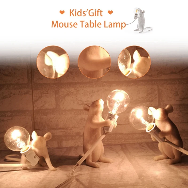 Modern Resin Mouse Table Lamp LED Rat Table Lamp Desk Kids'Gift Room Decor LED Night Lights EU Plug
Modern Resin Mouse Table Lamp LED Rat Table Lamp Desk Kids'Gift Room Decor LED Night Lights EU Plug
