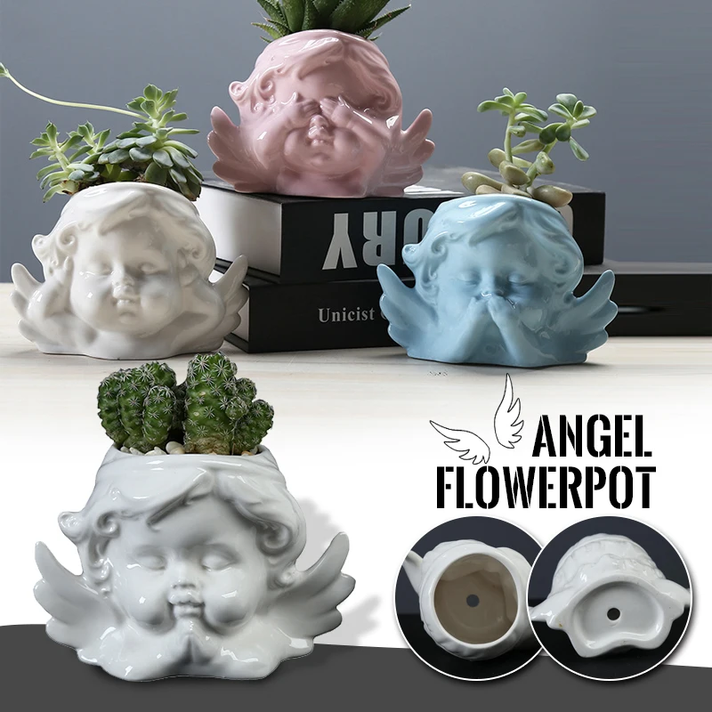 Angel Girl Flowerpot Creative Succulent Plants Flowerpot Mini Bonsai Desktop Ornaments Human Face Vase Interior Decoration
Angel Girl Flowerpot Creative Succulent Plants Flowerpot Mini Bonsai Desktop Ornaments Human Face Vase Interior Decoration