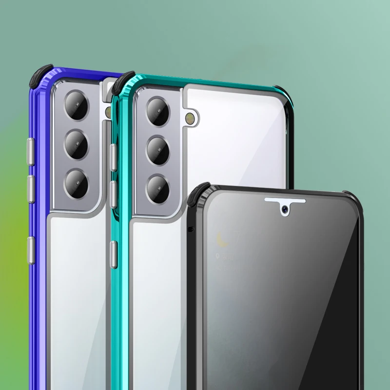 Tempered Glass Anti-peeping For Samsung Galaxy S21 5G Ultra S21+ Case Magneto Phone Bags Aluminum Metal Fundas Coque Anti-fall
Tempered Glass Anti-peeping For Samsung Galaxy S21 5G Ultra S21+ Case Magneto Phone Bags Aluminum Metal Fundas Coque Anti-fall