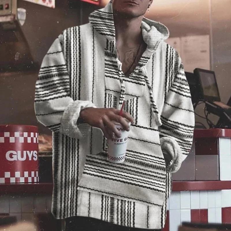 2020 New European and American Fashion Brand Simple Fashion Loose Retro Fashionable Line Pattern Large Pocket Hooded Sweatshirt
2020 New European and American Fashion Brand Simple Fashion Loose Retro Fashionable Line Pattern Large Pocket Hooded Sweatshirt