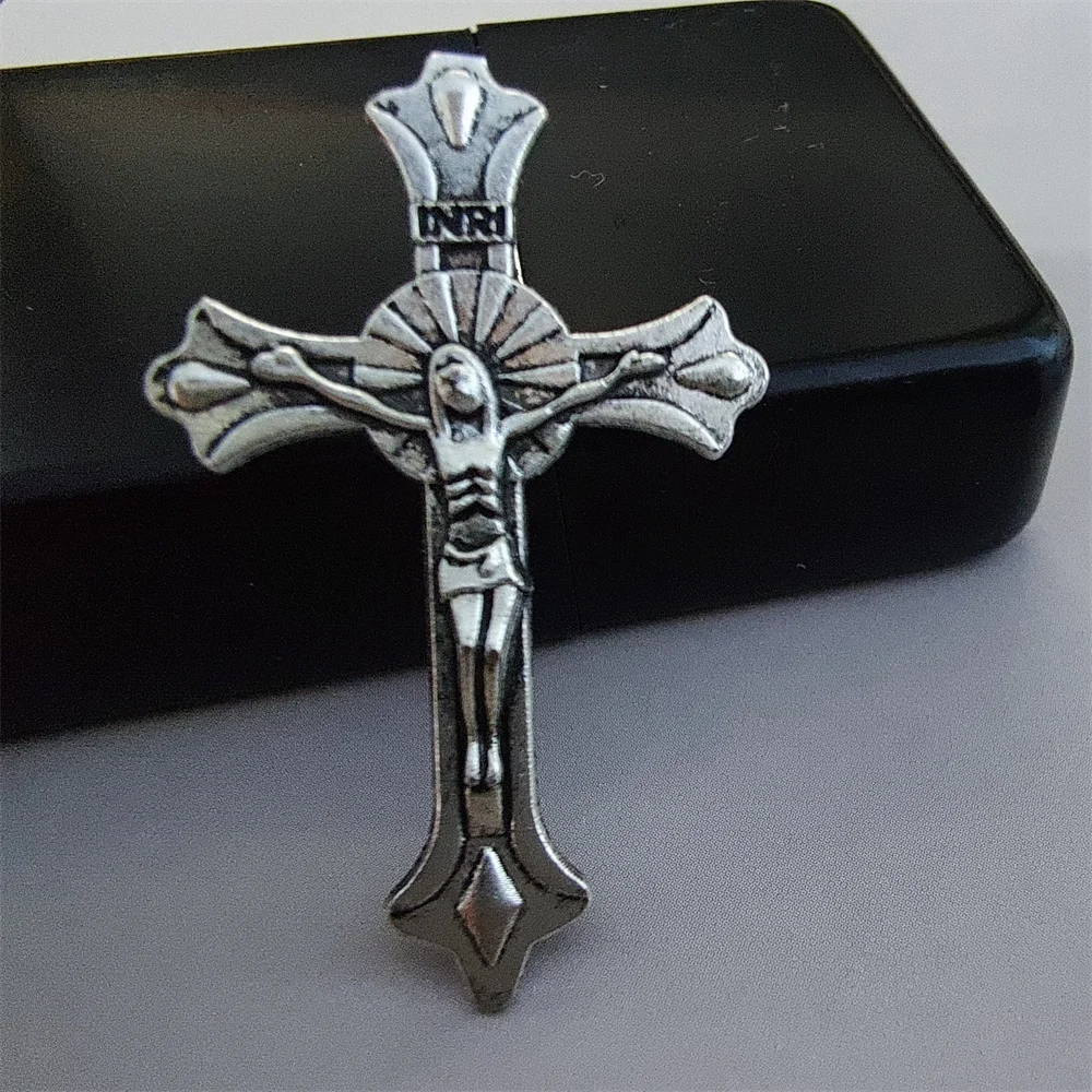 

3D Vintage Carving cross DIY Metal Badge for Zippo Kerosene Petrol Lighter Handmade Decor Accessory Smoking Gadget Man Gift