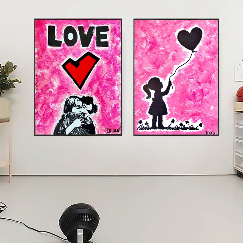 Canvas Painting Graffiti Street Love Wall Art Posters Elephant Print Wall Picture for Living Room Home Decor Interior Cuadros
Canvas Painting Graffiti Street Love Wall Art Posters Elephant Print Wall Picture for Living Room Home Decor Interior Cuadros