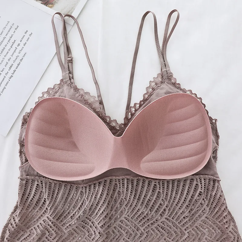 CHRLEISURE Women Sexy Lace Sling Vest French Wireless Comfortable Top Adjustable Underwear Beautiful Back
CHRLEISURE Women Sexy Lace Sling Vest French Wireless Comfortable Top Adjustable Underwear Beautiful Back