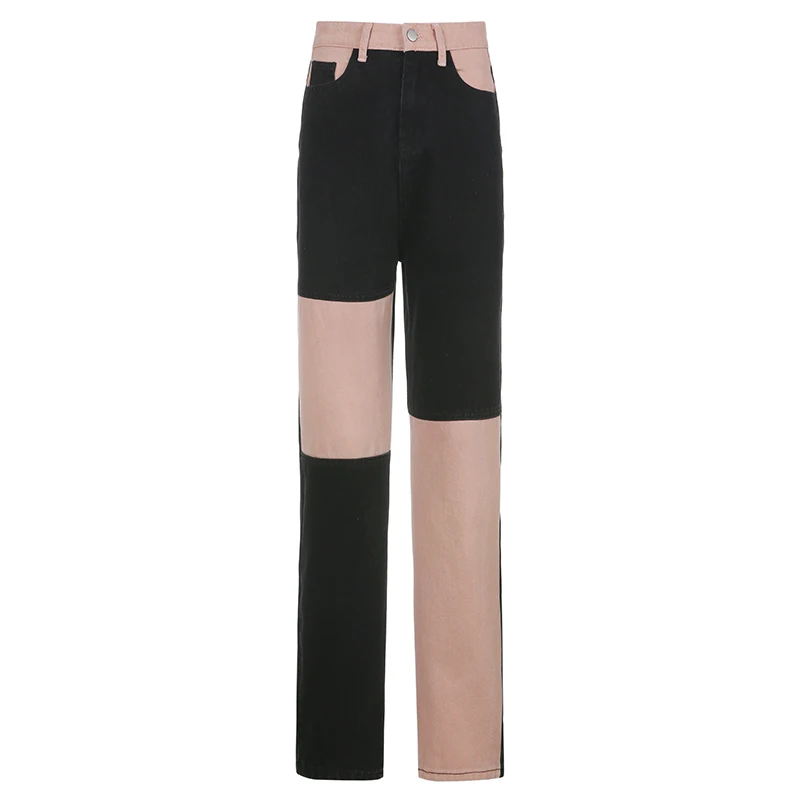 Patchwork Casual Blue Straight Long Jeans Pants Women Skinny Slim Elegant High Waist Denim Trousers Ladies Autumn
Patchwork Casual Blue Straight Long Jeans Pants Women Skinny Slim Elegant High Waist Denim Trousers Ladies Autumn