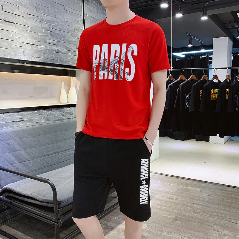 2020Summer 2-piece T-Shirt Mens Tracksuit Sets Men Brand Short Round Collar Letter Printed outdoor Sport Suit Sleeve Casual Slim
2020Summer 2-piece T-Shirt Mens Tracksuit Sets Men Brand Short Round Collar Letter Printed outdoor Sport Suit Sleeve Casual Slim
