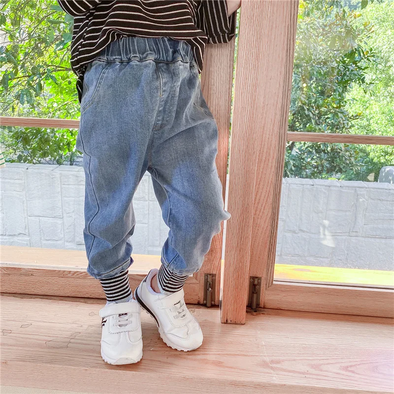 Children Pants Cool Blue Delicate CN Spring Autumn COTTON Elastic Waist LOOSE Unisex 
Children Pants Cool Blue Delicate CN Spring Autumn COTTON Elastic Waist LOOSE Unisex