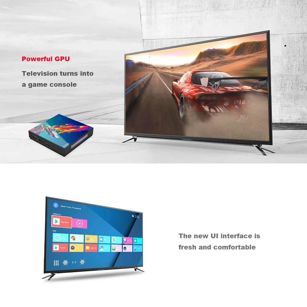 2021 Smart Android 9.0 TV Box Allwinner RK3318 Quad 4GB RAM 64GB ROM 4K Ultra Hd 2.4G 5G Qual-Band WIFI Iptv Youtube Set Top Box
2021 Smart Android 9.0 TV Box Allwinner RK3318 Quad 4GB RAM 64GB ROM 4K Ultra Hd 2.4G 5G Qual-Band WIFI Iptv Youtube Set Top Box