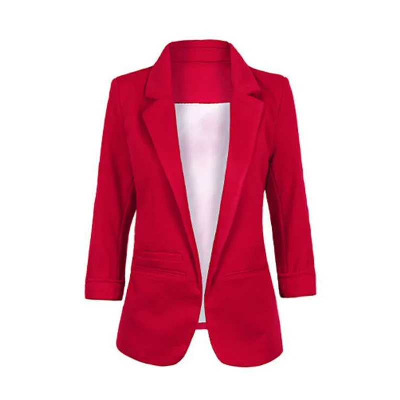 Autumn 2021 Women Suit Jacket Candy Color 3/4 Sleeve Roll Sleeve Small Slim Za Blazer Elegant Vintage Office Lady Female Blazer
Autumn 2021 Women Suit Jacket Candy Color 3/4 Sleeve Roll Sleeve Small Slim Za Blazer Elegant Vintage Office Lady Female Blazer