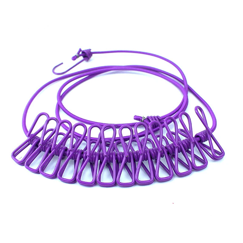 180cm 12 Clips Multifunction Drying Rack Clothes Line with Cloth Hangers Steel Clothes Line Pegs Portable Travel Clothesline
180cm 12 Clips Multifunction Drying Rack Clothes Line with Cloth Hangers Steel Clothes Line Pegs Portable Travel Clothesline