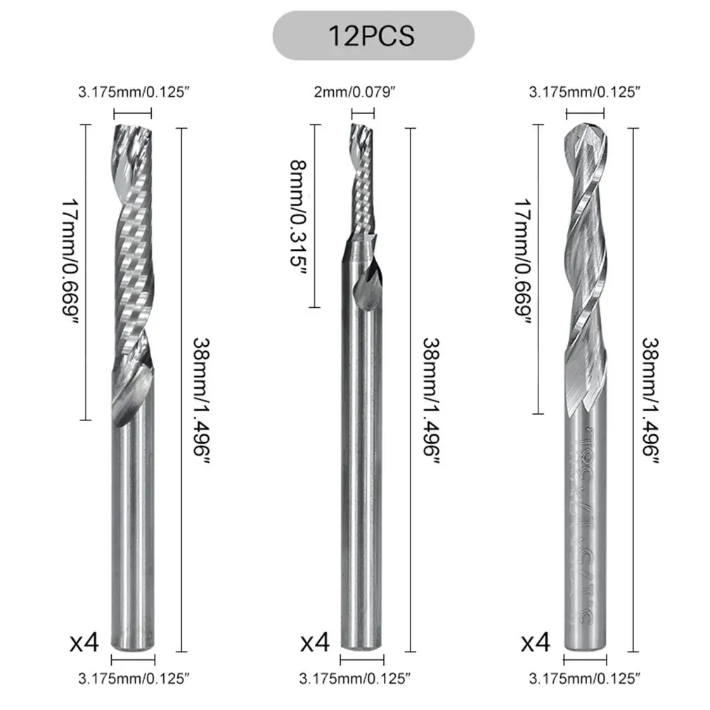 12pcs/set Single-edge Spiral Milling Cutter Ball-end Milling Cutter Durable Tungsten Steel Thread Tool For Lathe
12pcs/set Single-edge Spiral Milling Cutter Ball-end Milling Cutter Durable Tungsten Steel Thread Tool For Lathe