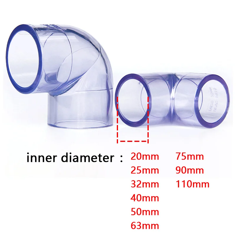 Transparent PVC Connector UPVC Elbow Joints Aquarium Fish Tank DIY Tools Garden Irrigation Water Pipe Connectors 1 Pcs 
Transparent PVC Connector UPVC Elbow Joints Aquarium Fish Tank DIY Tools Garden Irrigation Water Pipe Connectors 1 Pcs
