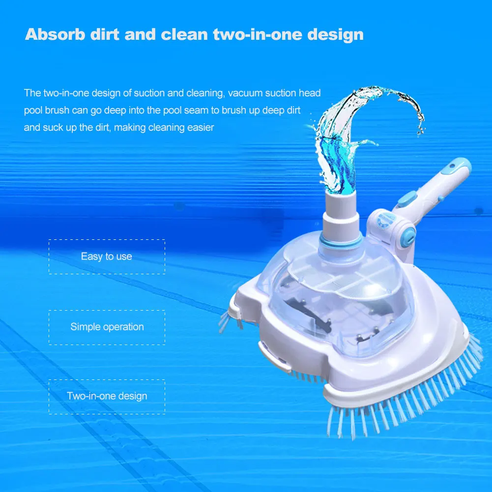 Swimming Pool Cleaning Maintenance Tools Vacuum Head Brush Ceaning Equipment Underwater Cleaner Suction Pool Accessories
Swimming Pool Cleaning Maintenance Tools Vacuum Head Brush Ceaning Equipment Underwater Cleaner Suction Pool Accessories